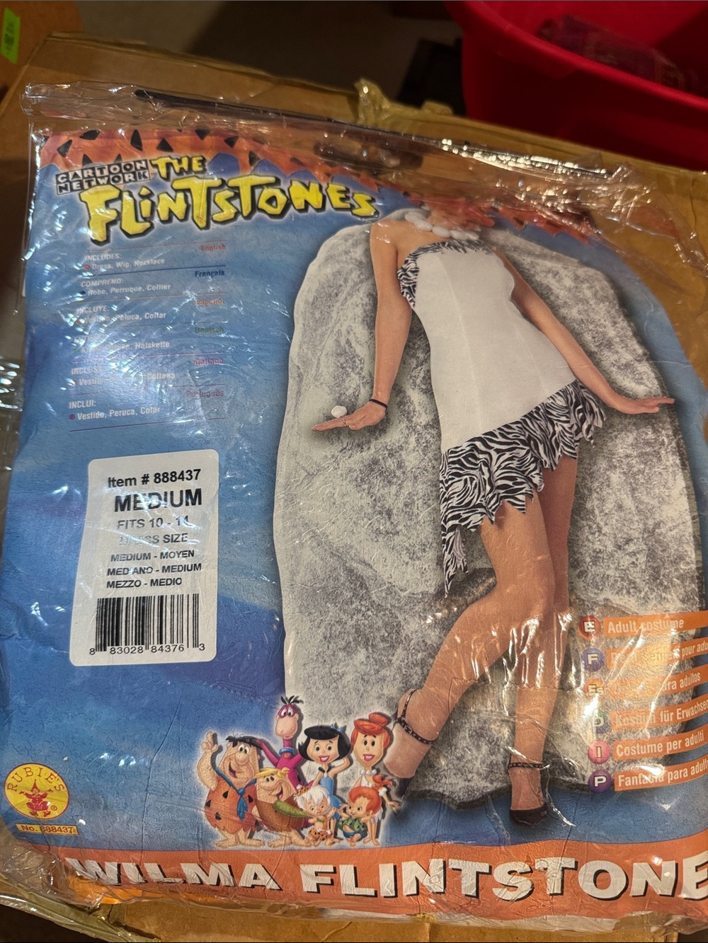 Wilma Flintstone Kids Costume - White